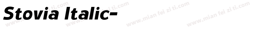 Stovia Italic字体转换